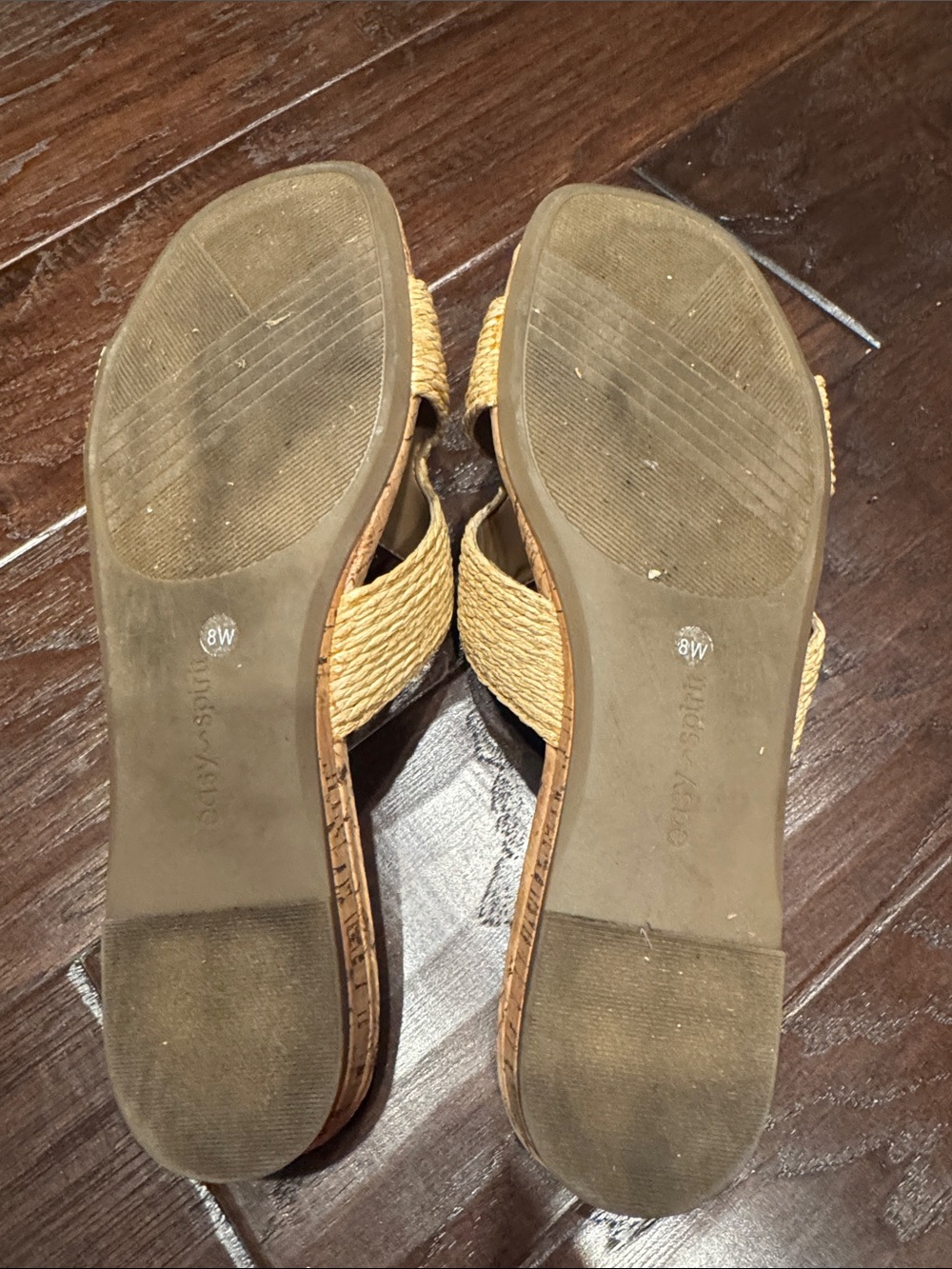 Easy Spirit Women's Natural Cork Slide Sandals - Picture 4 of 5